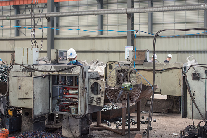 醴陵网架配件-锥头加工车间